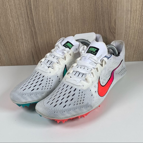 Nike Zoom Victory Elite 2 Track Spikes White Jade Crimson 835998-100 Men’s 5.5 - Picture 3 of 10